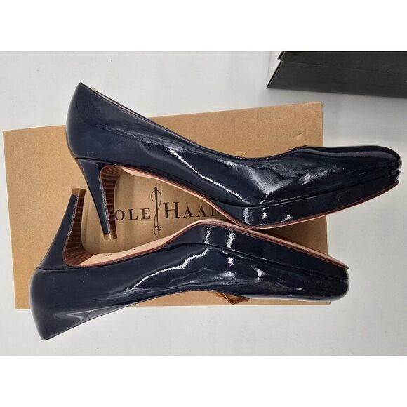Cole Haan Chelsea Low Pump Blazer Blue Size 8 AA Womans Heel - Picture 8 of 10